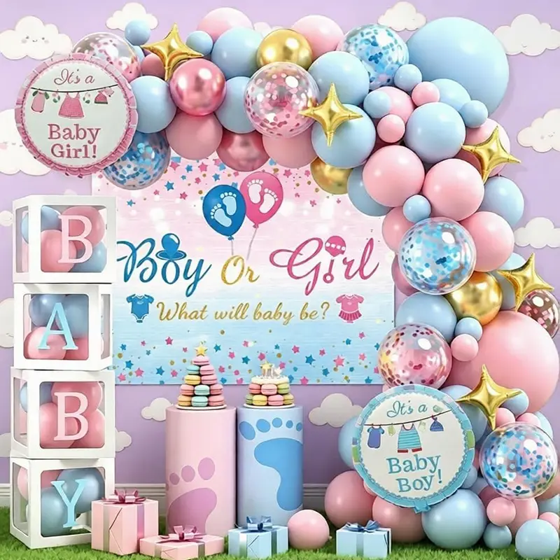 Гендерно-нейтральний набір арки з повітряної кульки Baby Shower