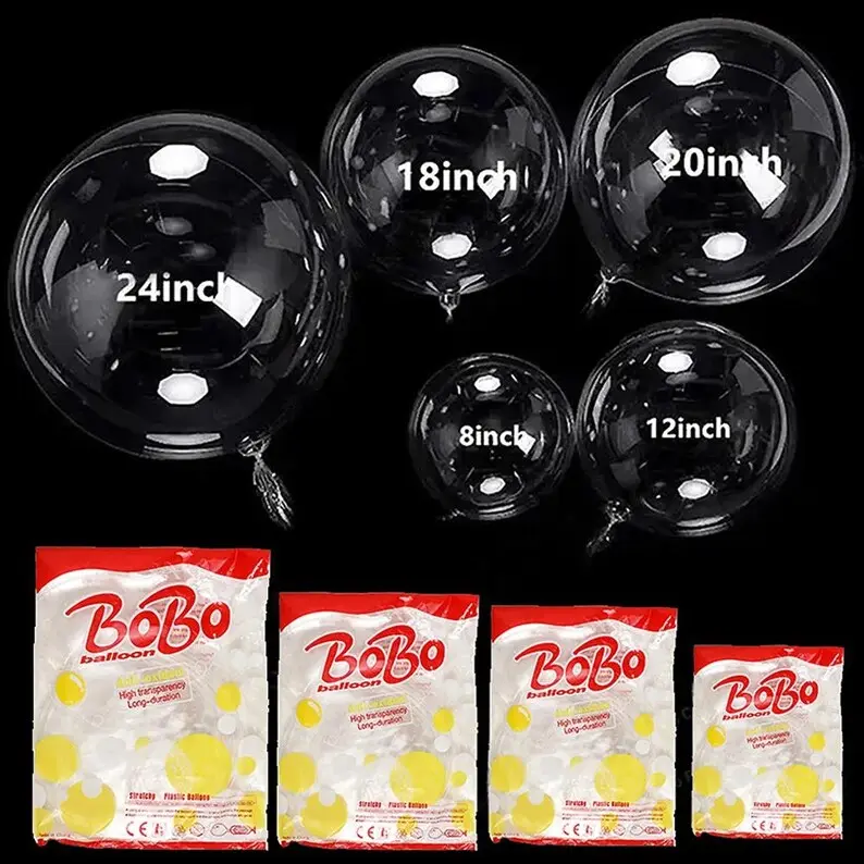 10-дюймові прозорі повітряні кулі Bobo