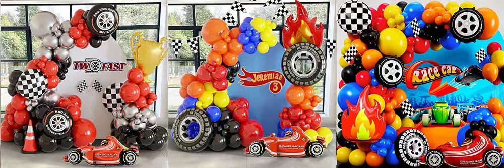 racing car balloon arch kit
