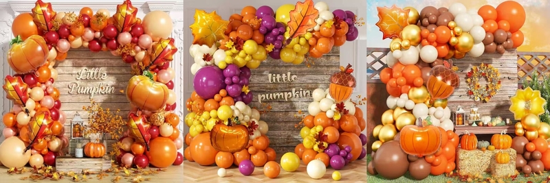 Thanksgiving foil balloons garland