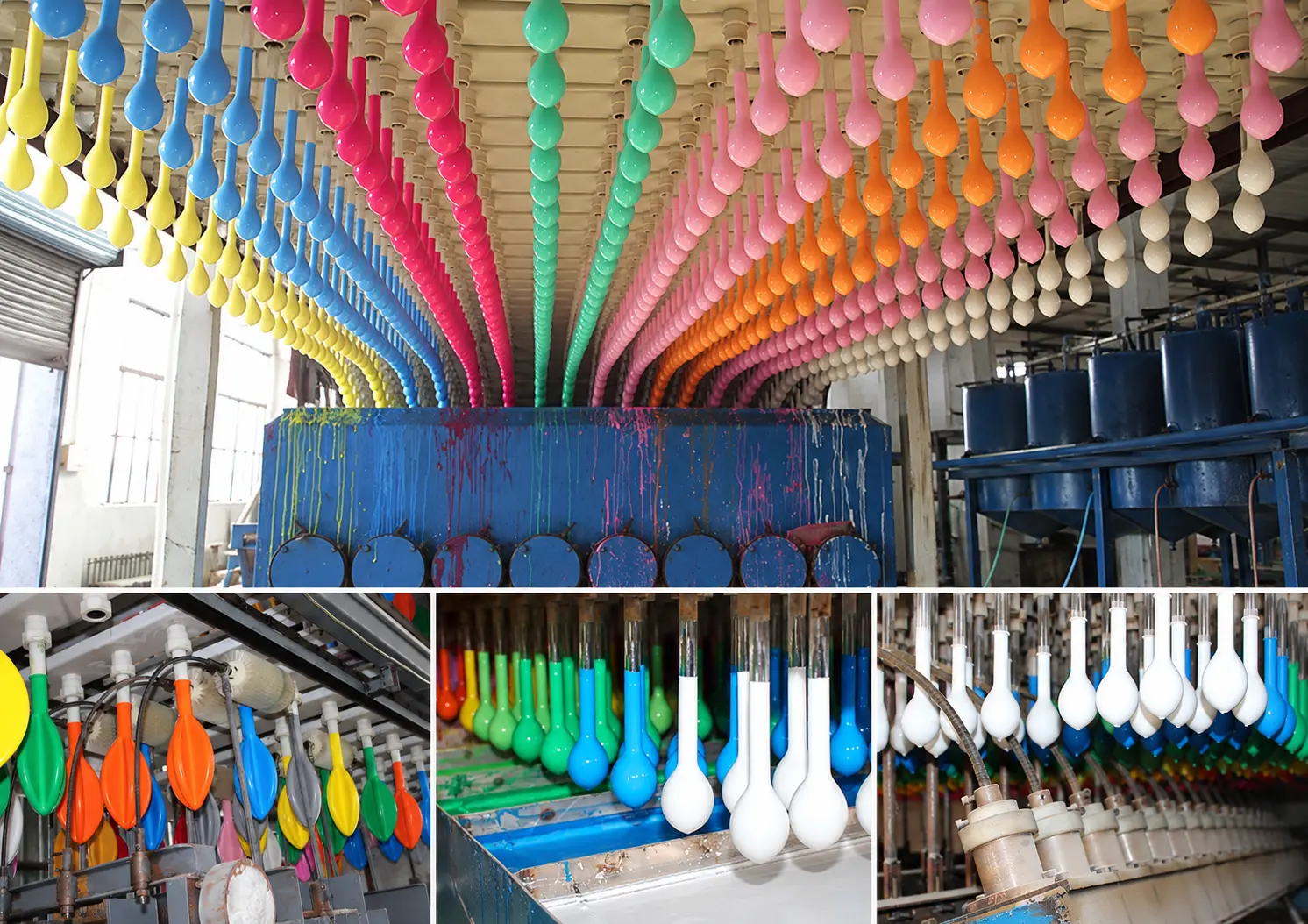Latex balloon production workshop at Borun Balloon Factory