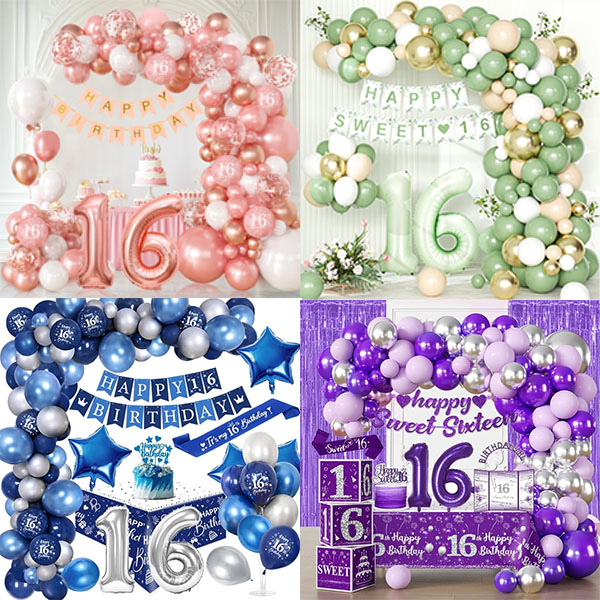 Солодка арка з 16 повітряних кульок