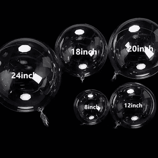 Прозора повітряна кулька Бобо